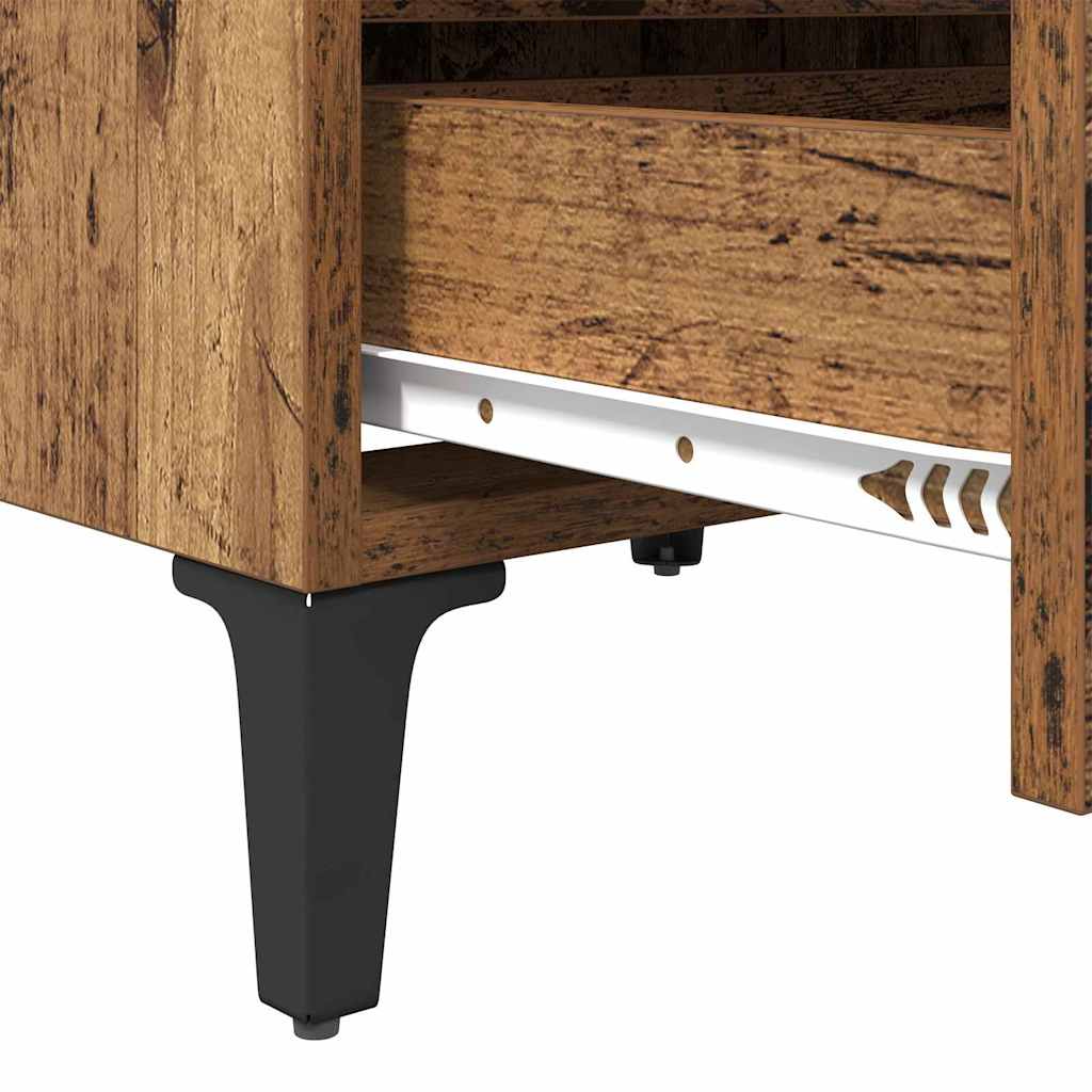 Cabinet de chevet 2 pcs Bois ancien 40 x 35 x 50 cm - XIOS