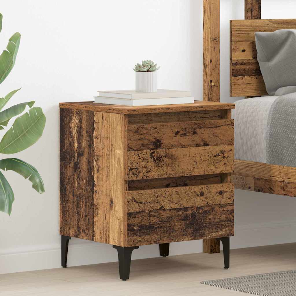 Cabinet de chevet 2 pcs Bois ancien 40 x 35 x 50 cm - XIOS