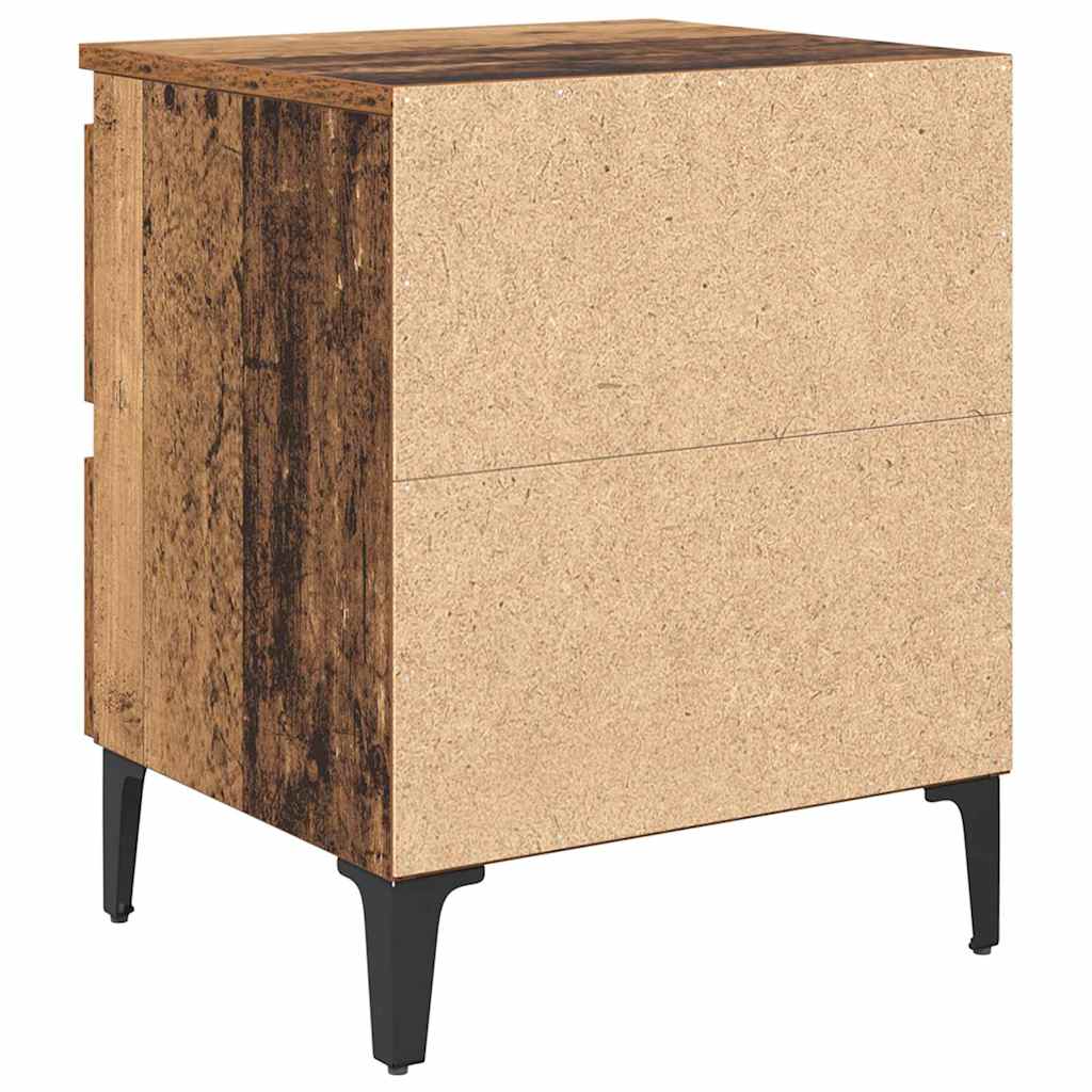 Cabinet de chevet 2 pcs Bois ancien 40 x 35 x 50 cm - XIOS
