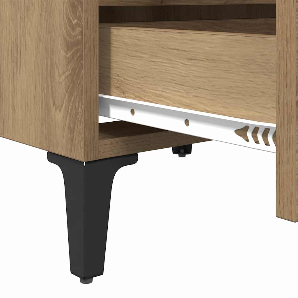 Cabinet de chevet 2 pcs chêne artisanal 40 x 35 x 50 cm - XIOS