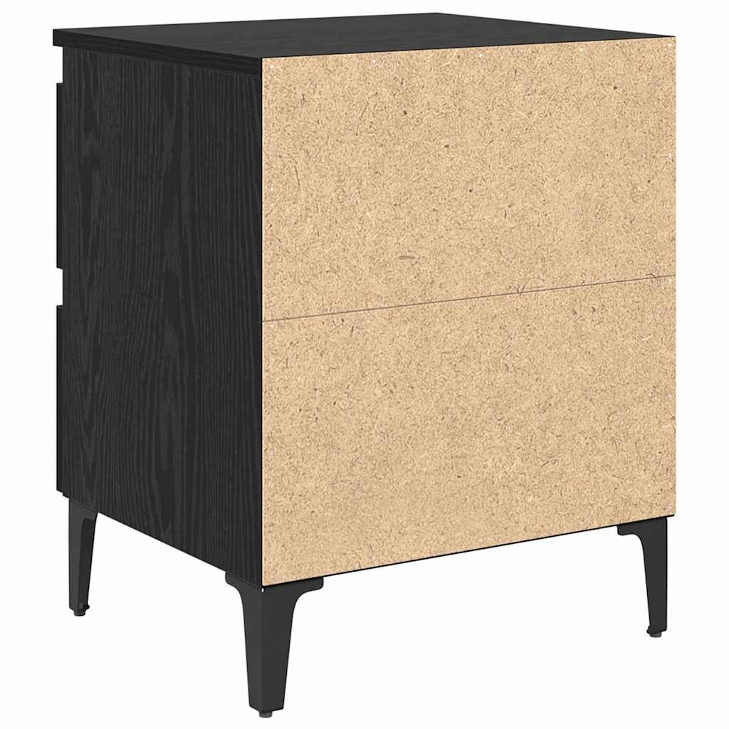Cabinet de chevet 2 pcs Chêne noir 40 x 35 x 50 cm - XIOS