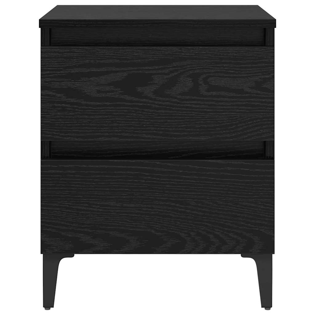 Cabinet de chevet 2 pcs Chêne noir 40 x 35 x 50 cm - XIOS
