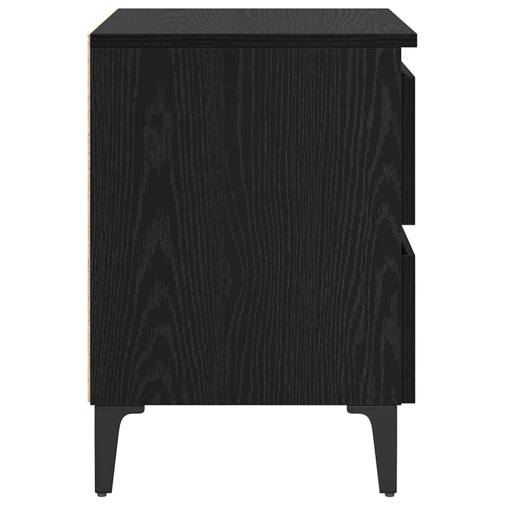 Cabinet de chevet 2 pcs Chêne noir 40 x 35 x 50 cm - XIOS