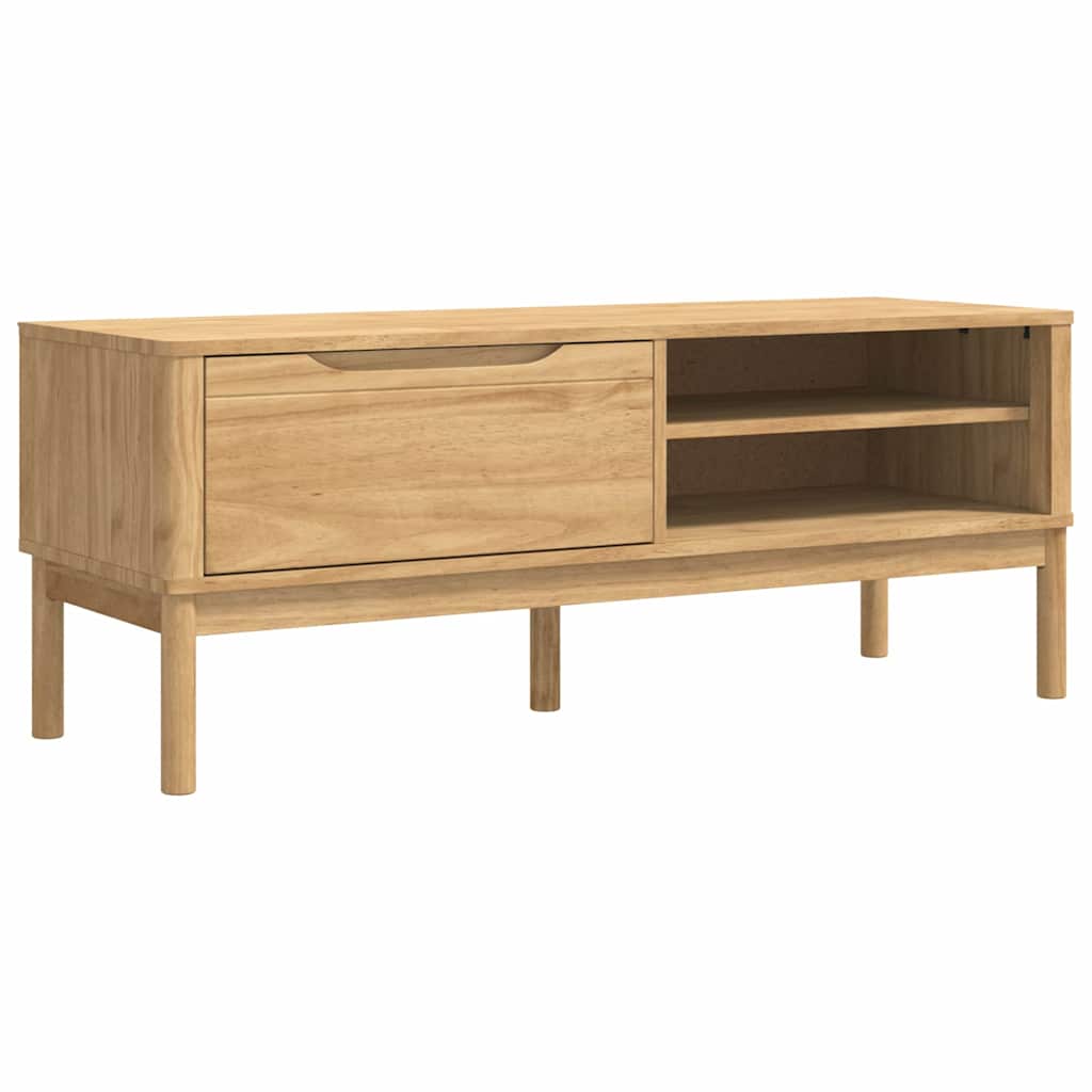 Banc de couloir Cire marron 115 x 40 x 45 cm Bois de Pin Massif - XIOS
