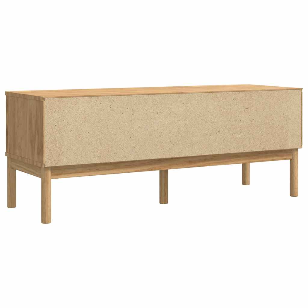 Banc de couloir Cire marron 115 x 40 x 45 cm Bois de Pin Massif - XIOS