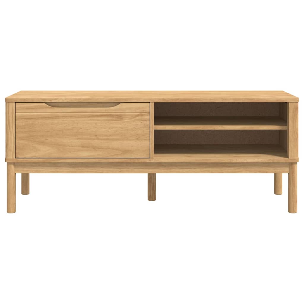 Banc de couloir Cire marron 115 x 40 x 45 cm Bois de Pin Massif - XIOS