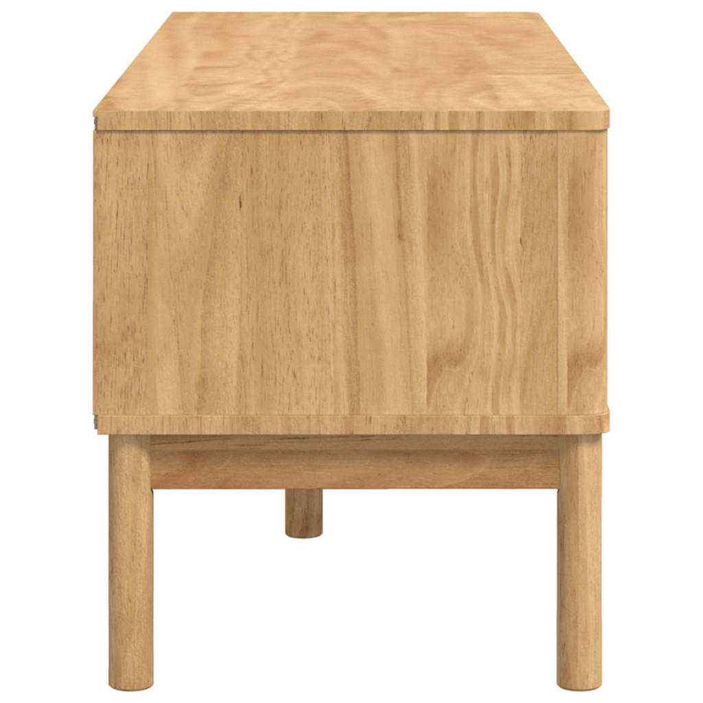 Banc de couloir Cire marron 115 x 40 x 45 cm Bois de Pin Massif - XIOS