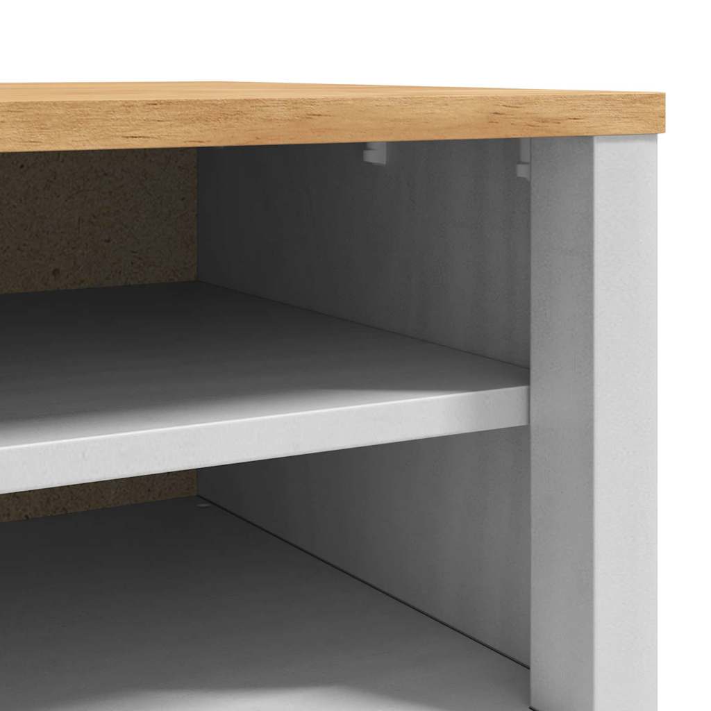 Banc de couloir Blanc 115 x 40 x 45 cm Bois de Pin Massif - XIOS