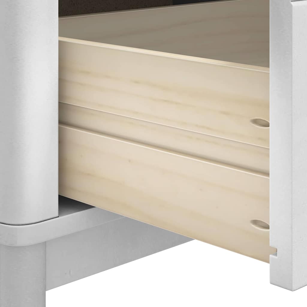 Banc de couloir Blanc 115 x 40 x 45 cm Bois de Pin Massif - XIOS