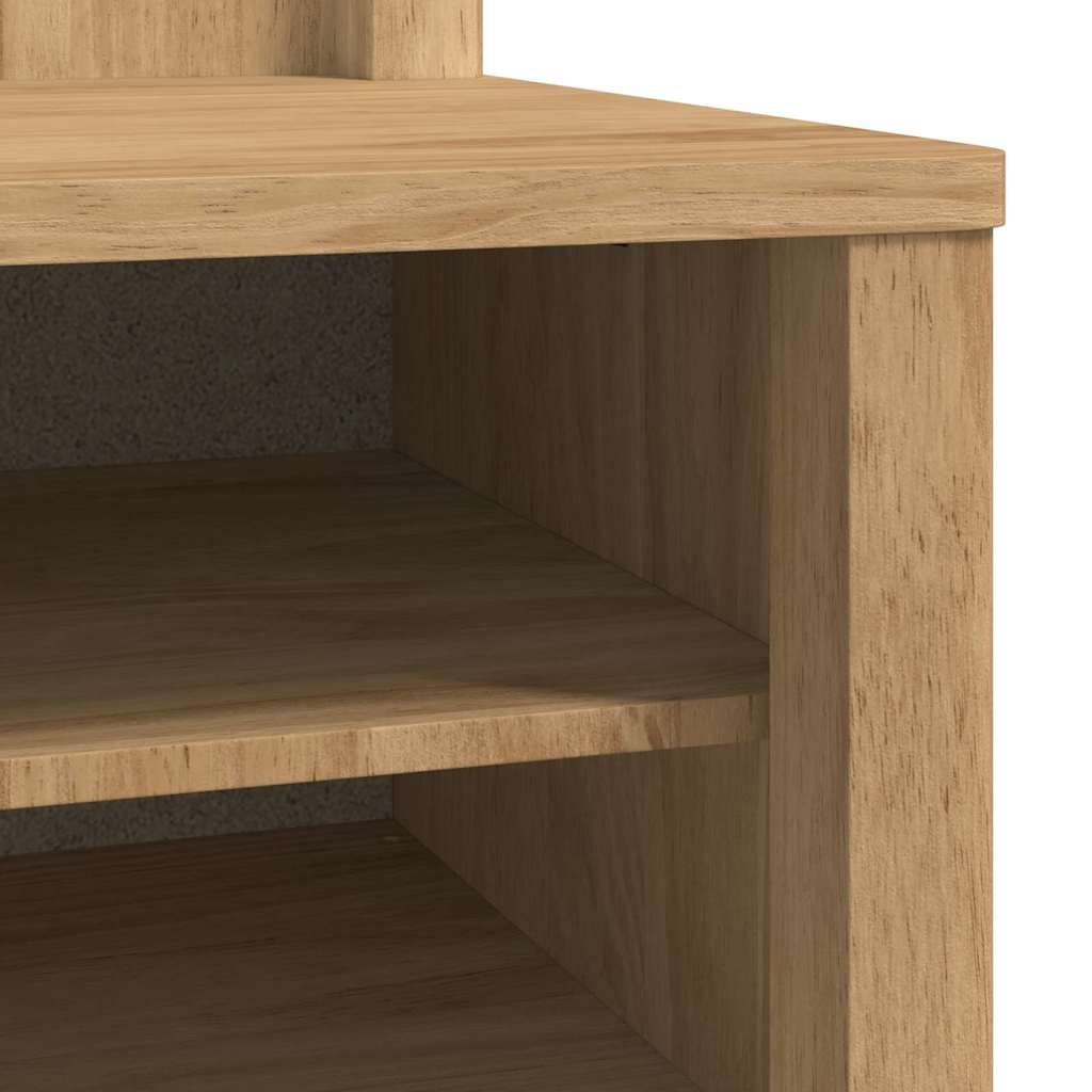 Meuble de couloir FLORO Cire marron 50 x 40 x 158 cm - XIOS