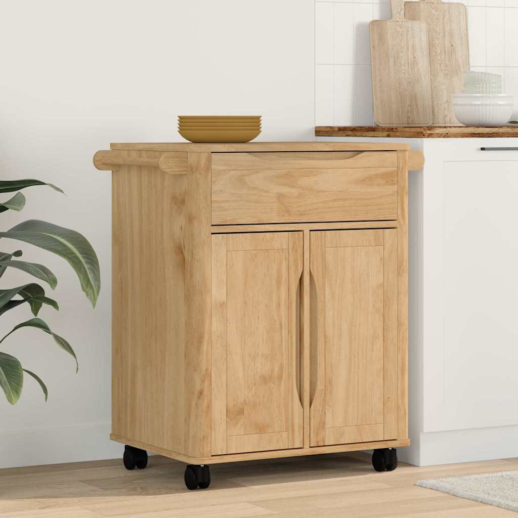 Chariot de cuisine FLORO Cire marron 72,5 x 45 x 80 cm