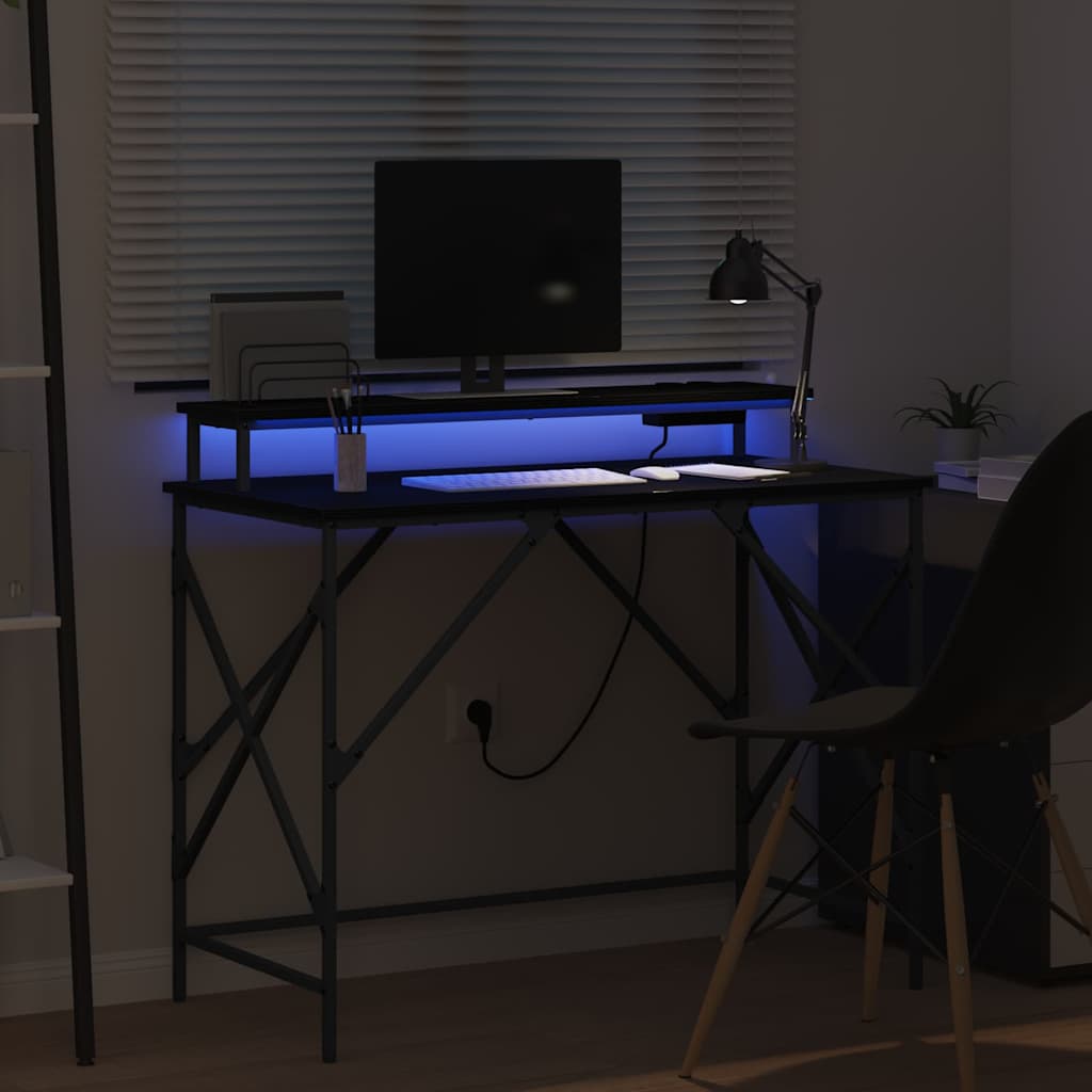 Bureau Chêne noir 100 x 50 x 86.5 cm Bois d'ingénierie - XIOS