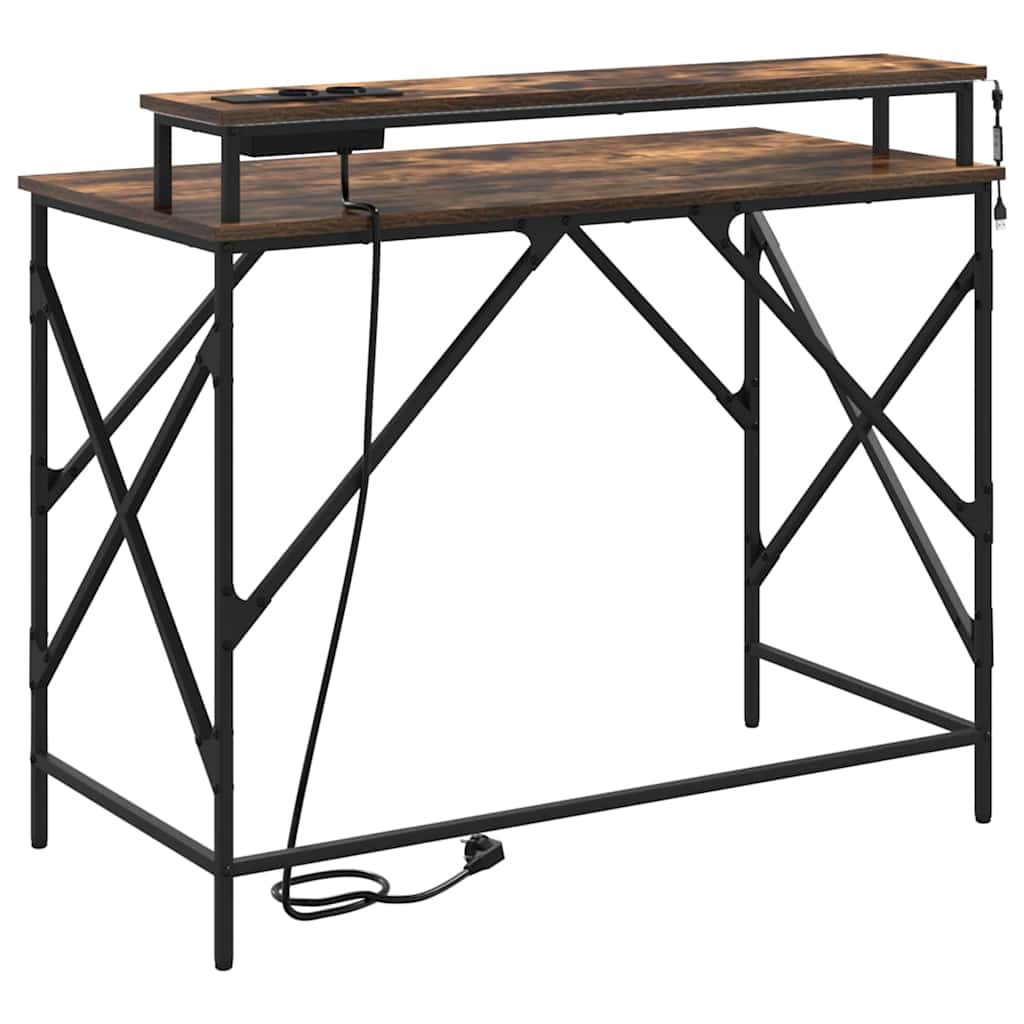 Bureau Chêne fumé 100 x 50 x 86.5 cm Bois d'ingénierie - XIOS