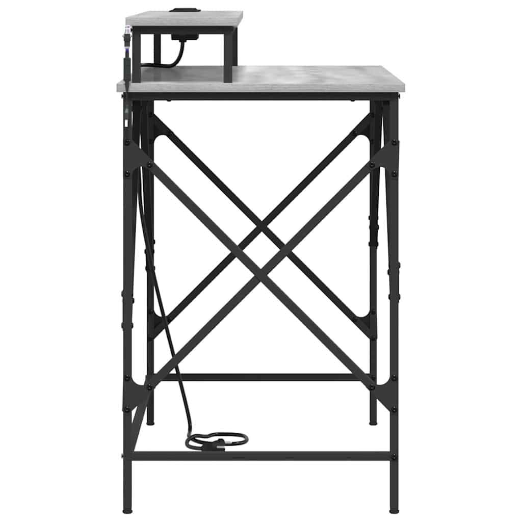 Bureau Sonoma gris 100 x 50 x 86.5 cm Bois d'ingénierie - XIOS