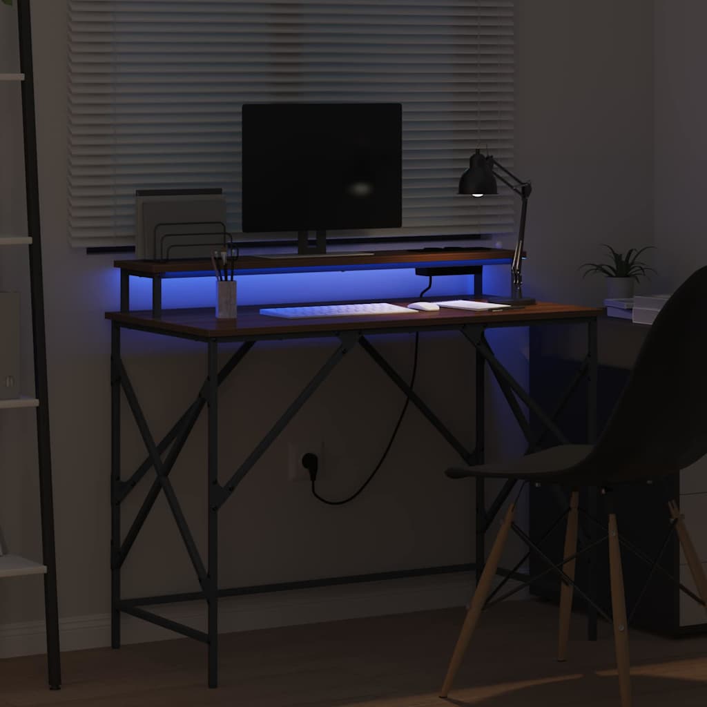 Bureau Chêne marron 100 x 50 x 86.5 cm Bois d'ingénierie - XIOS