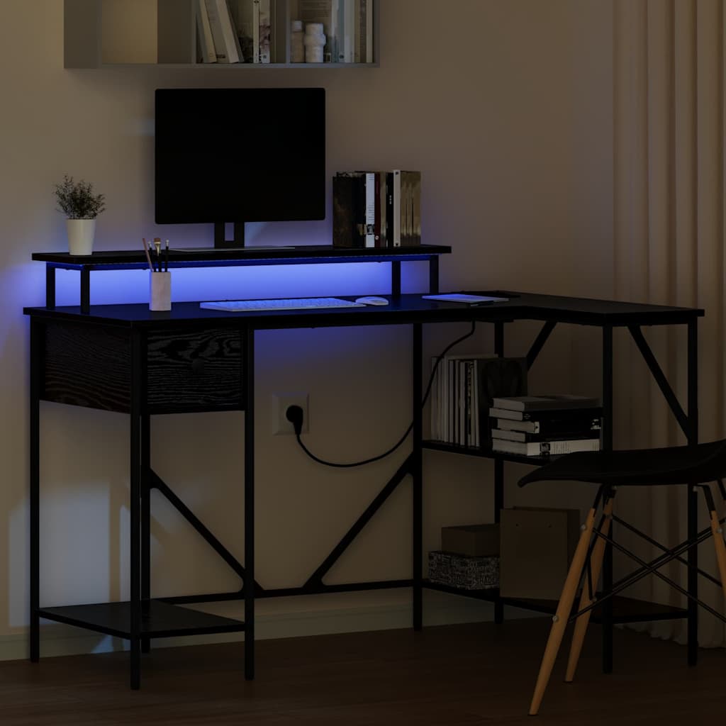 Bureau Chêne noir 120 x 79 x 86.5 cm Bois d'ingénierie - XIOS