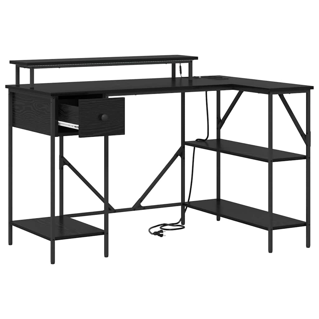 Bureau Chêne noir 120 x 79 x 86.5 cm Bois d'ingénierie - XIOS