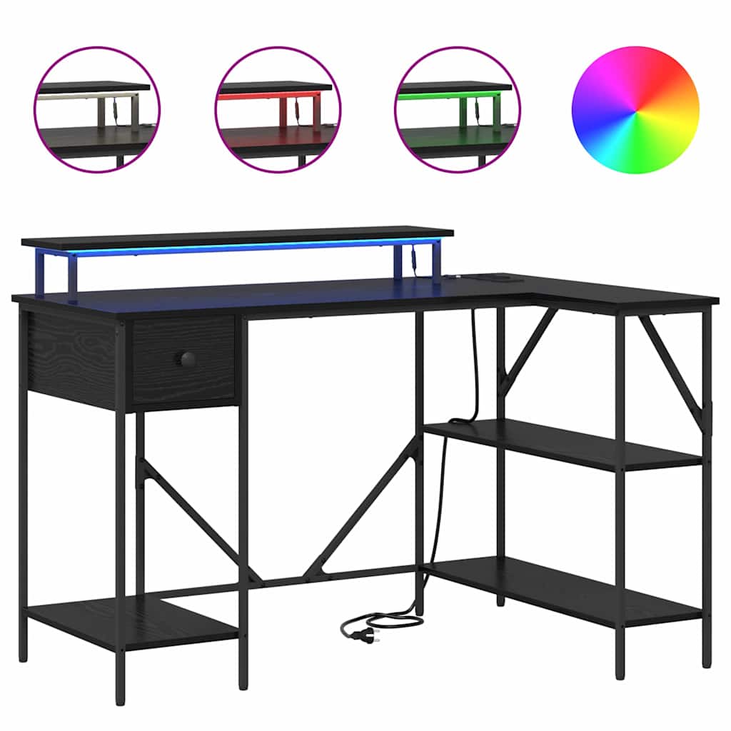 Bureau Chêne noir 120 x 79 x 86.5 cm Bois d'ingénierie - XIOS
