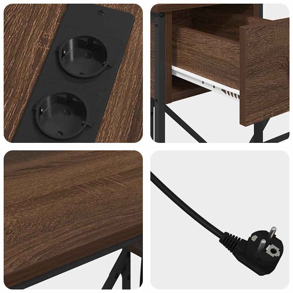 Bureau Chêne marron 120 x 79 x 86.5 cm Bois d'ingénierie - XIOS