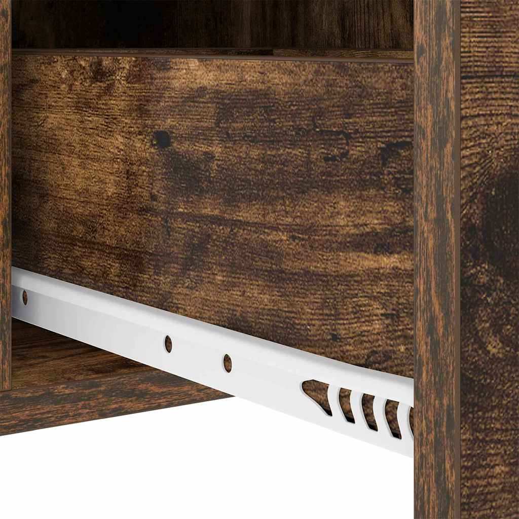 Table de chevet Chêne fumé 30 x 48 x 61 cm Bois d'ingénierie