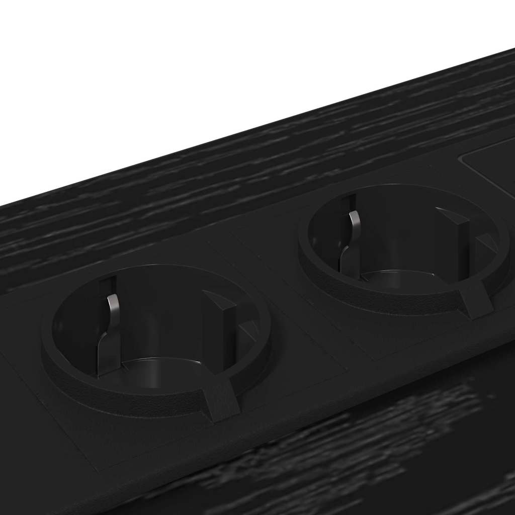 Cabinet de chevet avec tiroir 2 pcs Chêne noir 42 x 41 x 56 cm