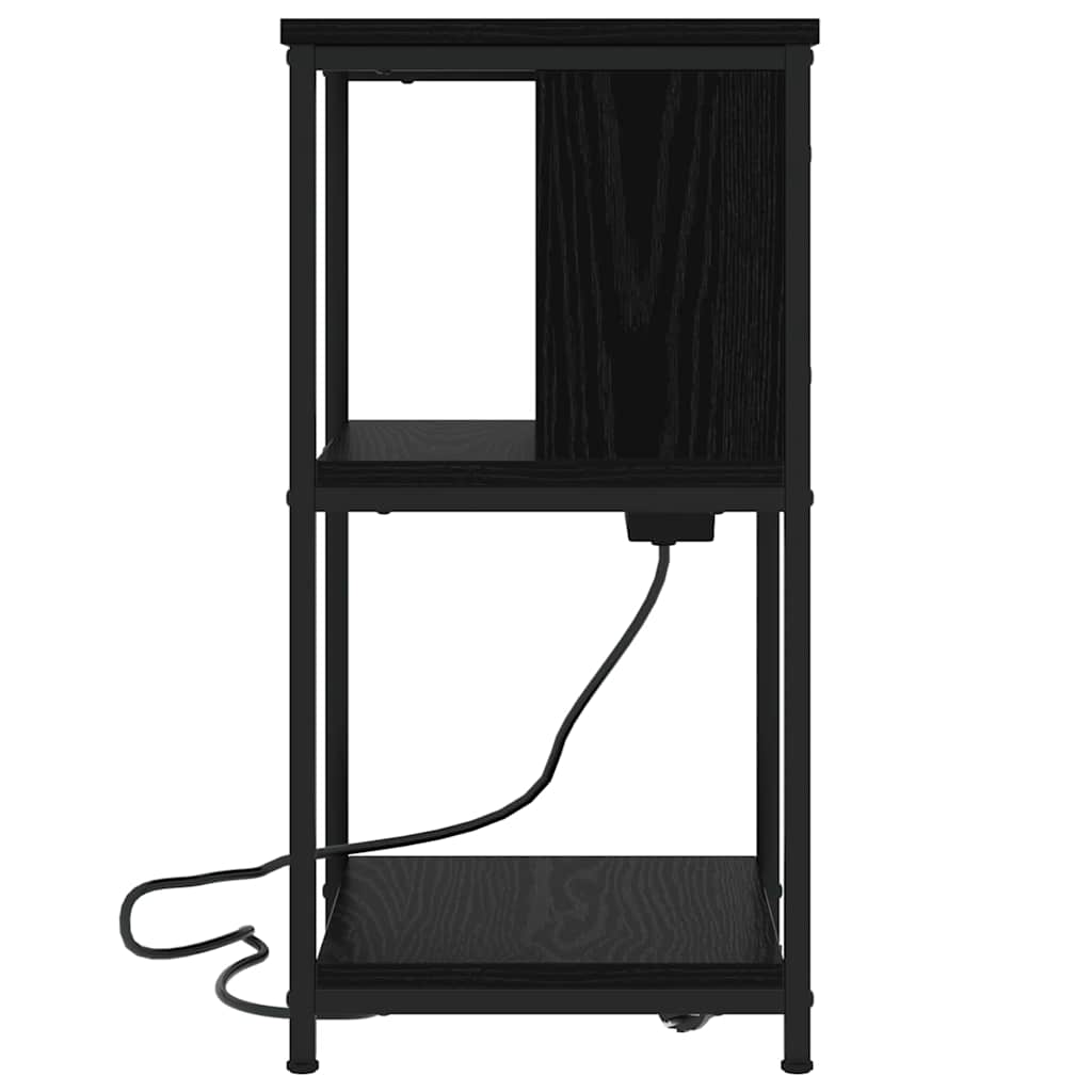 Cabinet de chevet 2 pcs Chêne noir 38 x 31 x 61 cm