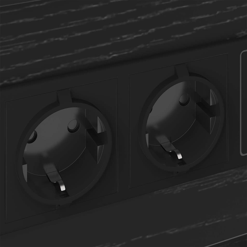 Cabinet de chevet avec tiroir 2 pcs Chêne noir 40 x 31 x 60 cm