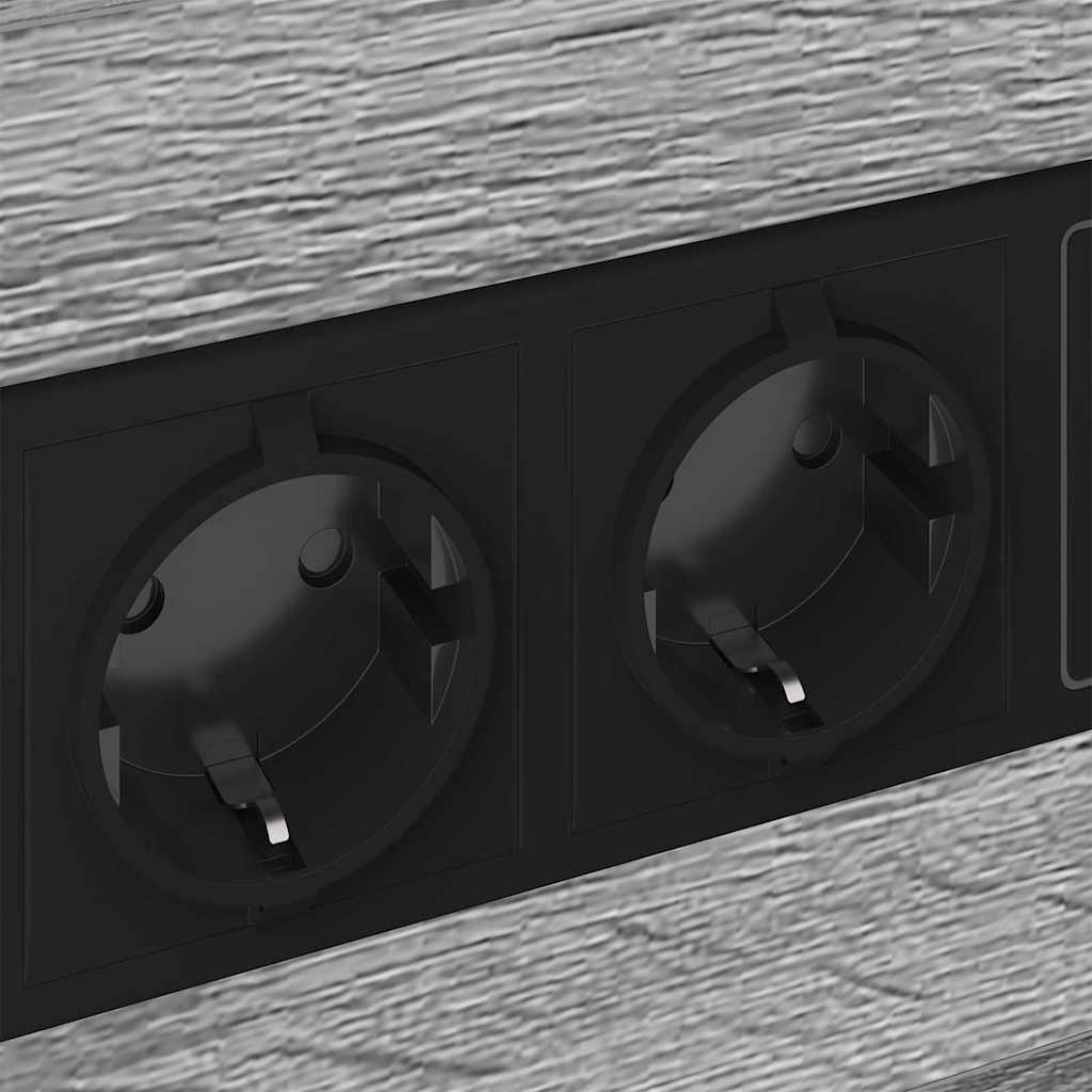 Table de nuit avec station de chargement Sonoma gris