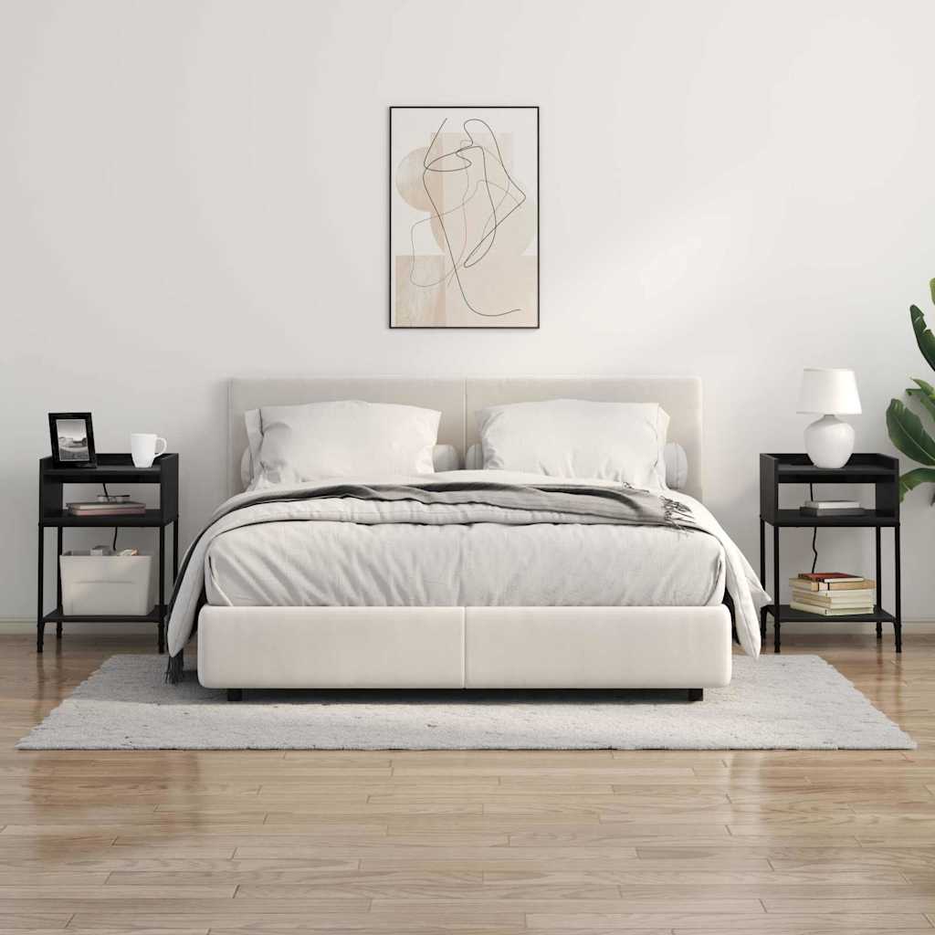 Table de chevet Chêne noir 40 x 40 x 61 cm Bois d'ingénierie