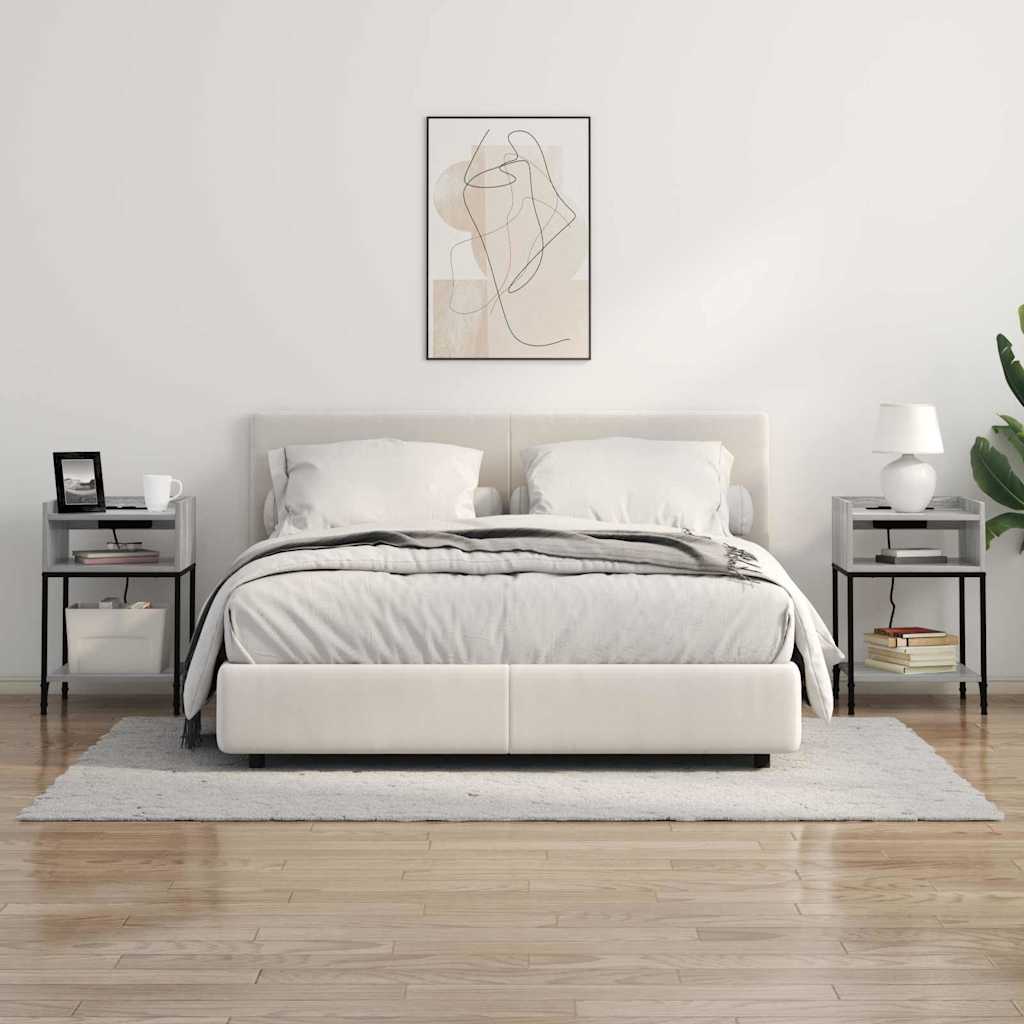 Cabinet de chevet Sonoma gris 40 x 40 x 61 cm Bois d'ingénierie