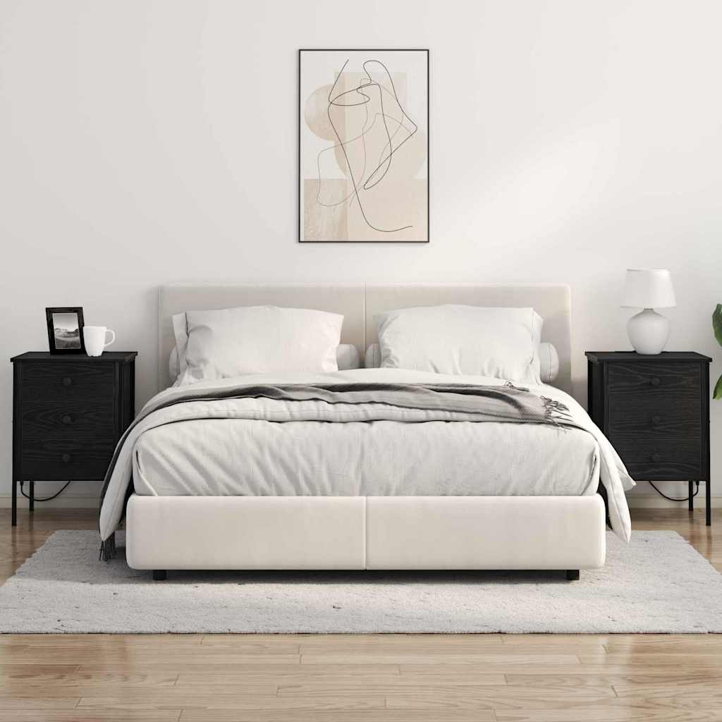 Cabinet de chevet Chêne noir 42 x 41 x 61 cm Bois d'ingénierie