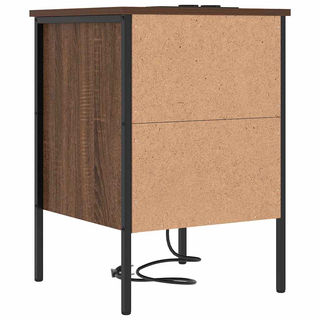 Cabinet de chevet 2 pcs Chêne marron 42 x 41 x 61 cm