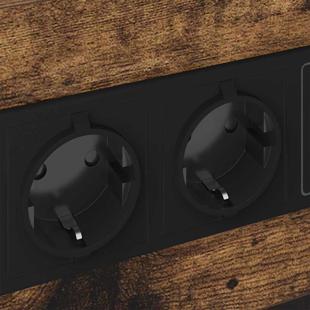 Cabinet de chevet Chêne fumé 40 x 31 x 60 cm Bois d'ingénierie