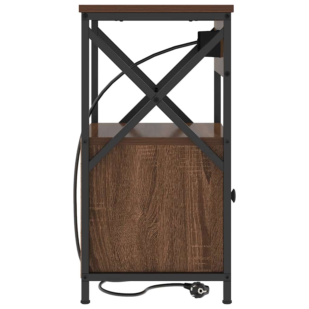 Cabinet de chevet avec tiroir Chêne marron 40 x 31 x 60 cm