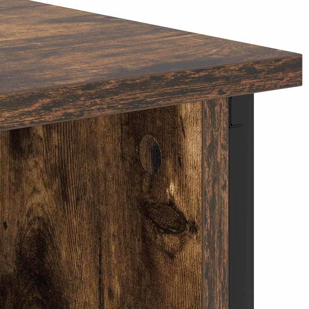 Cabinet de chevet Chêne fumé 55 x 31 x 76 cm Bois d'ingénierie