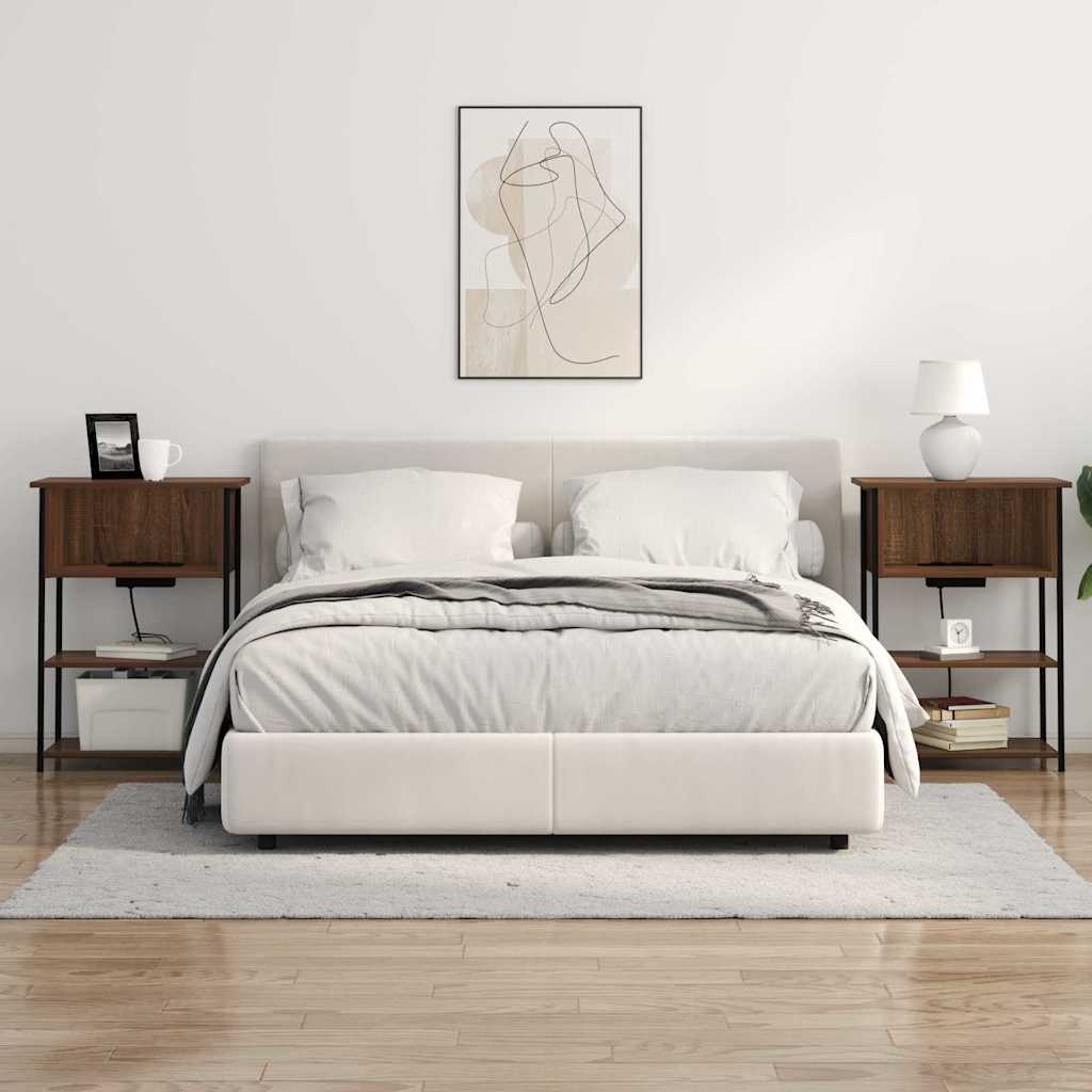 Cabinet de chevet Chêne marron 55 x 31 x 76 cm