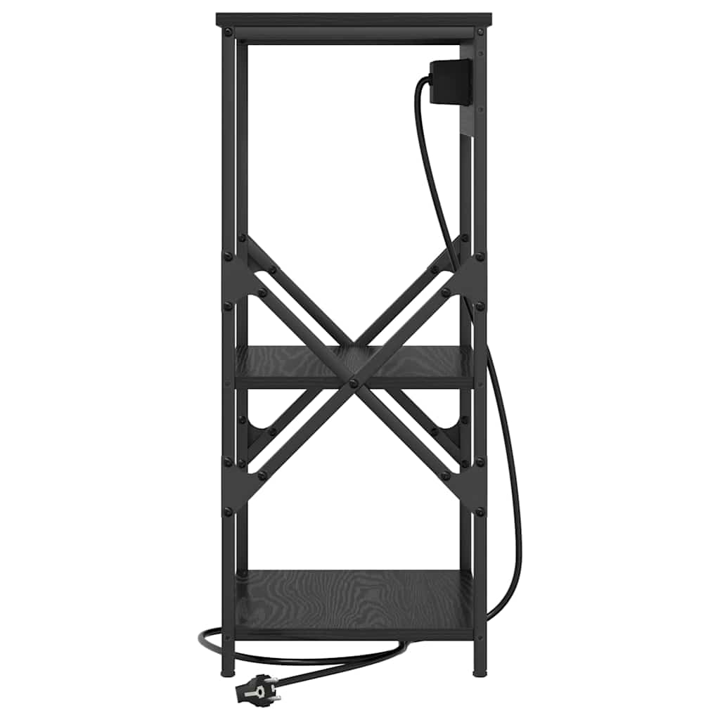 Cabinet de chevet Chêne noir 41 x 31 x 76 cm Bois d'ingénierie