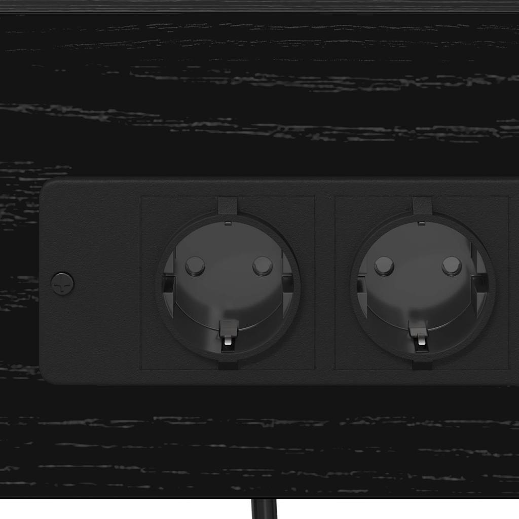 Cabinet de chevet avec étagère 2 pcs Chêne noir 41 x 31 x 76 cm