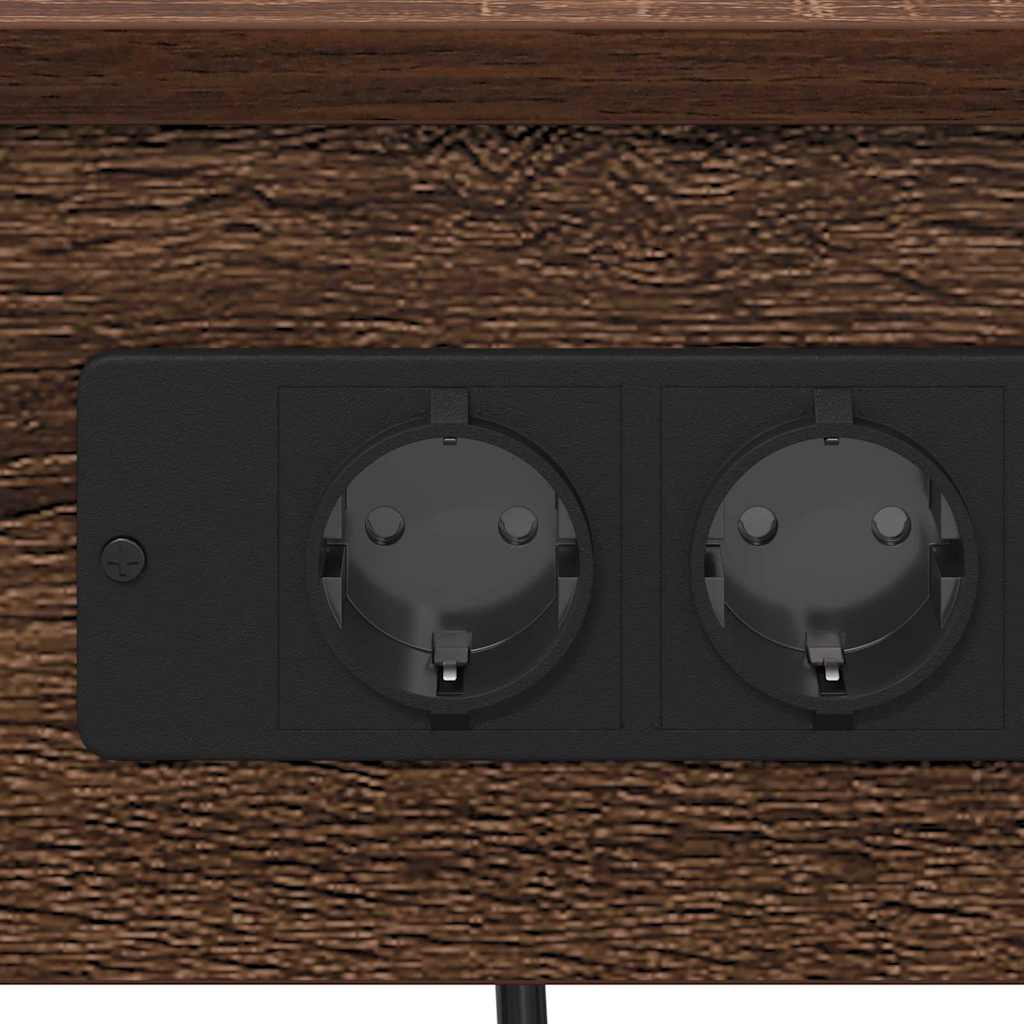 Cabinet de chevet avec étagère Chêne marron 41 x 31 x 76 cm - XIOS