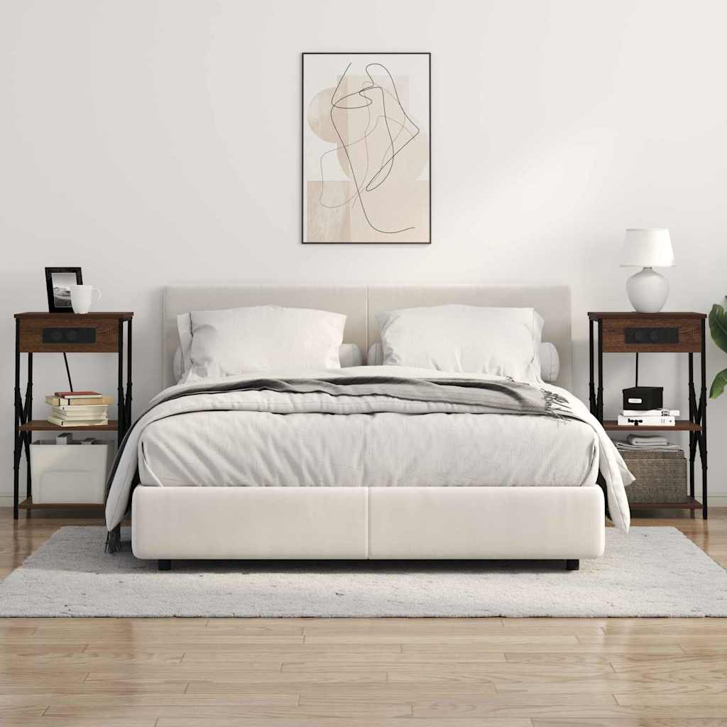 Cabinet de chevet 2 pcs Chêne marron 41 x 31 x 76 cm - XIOS