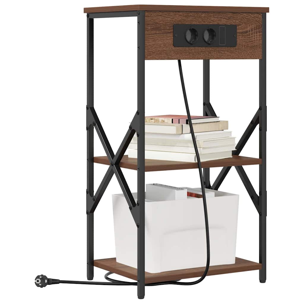 Cabinet de chevet 2 pcs Chêne marron 41 x 31 x 76 cm - XIOS