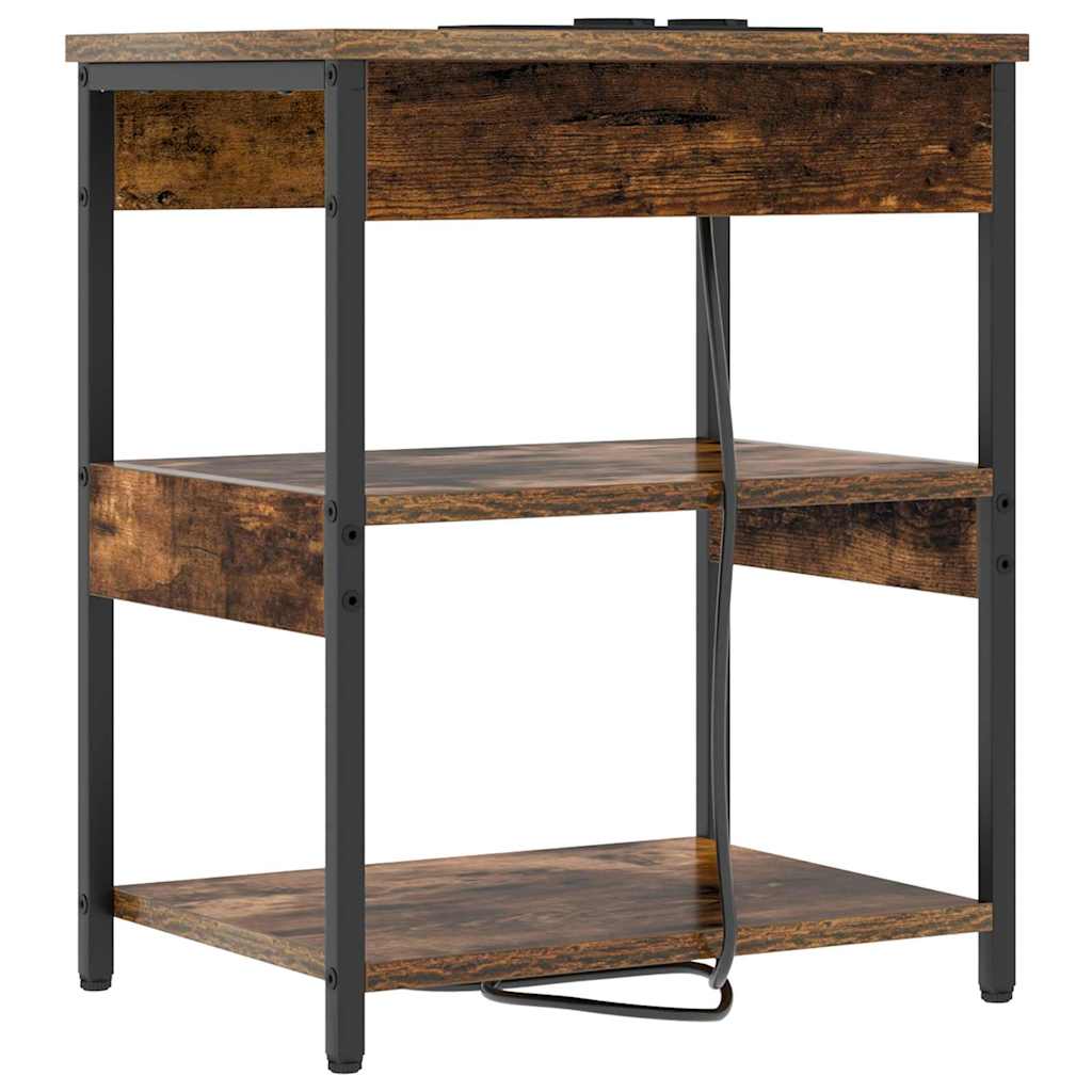 Cabinet de chevet Chêne fumé Bois d'ingénierie - XIOS