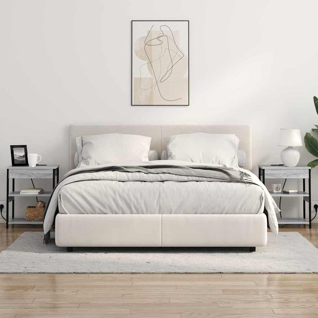 Cabinet de chevet 2 pcs Sonoma gris Bois d'ingénierie - XIOS