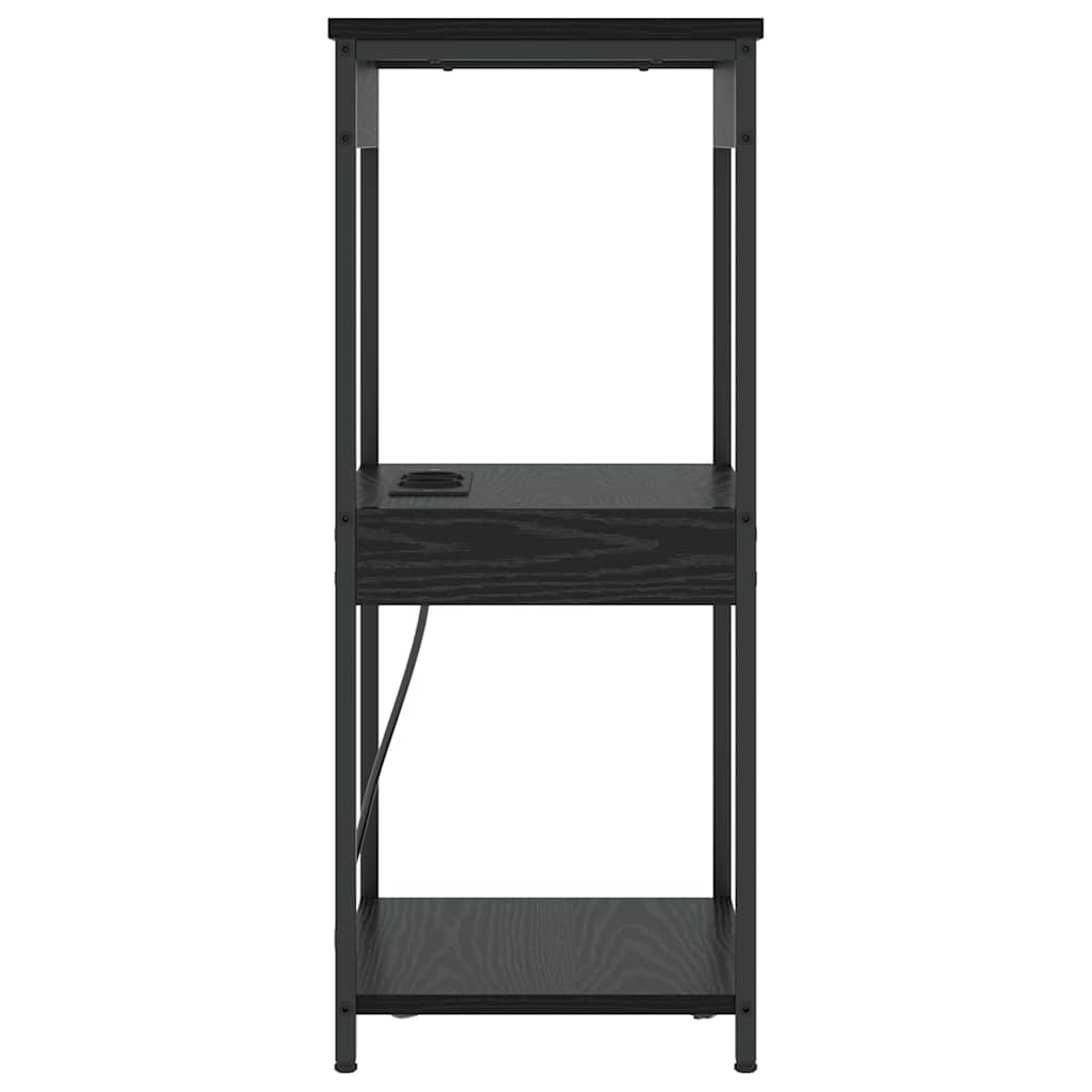 Table de nuit avec station de chargement Chêne noir - XIOS