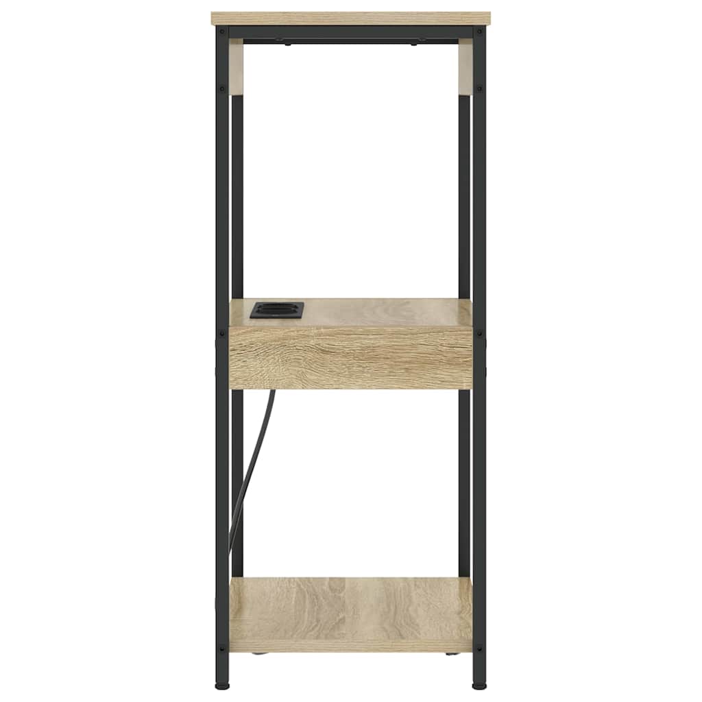 Table de nuit avec station de chargement Chêne sonoma - XIOS