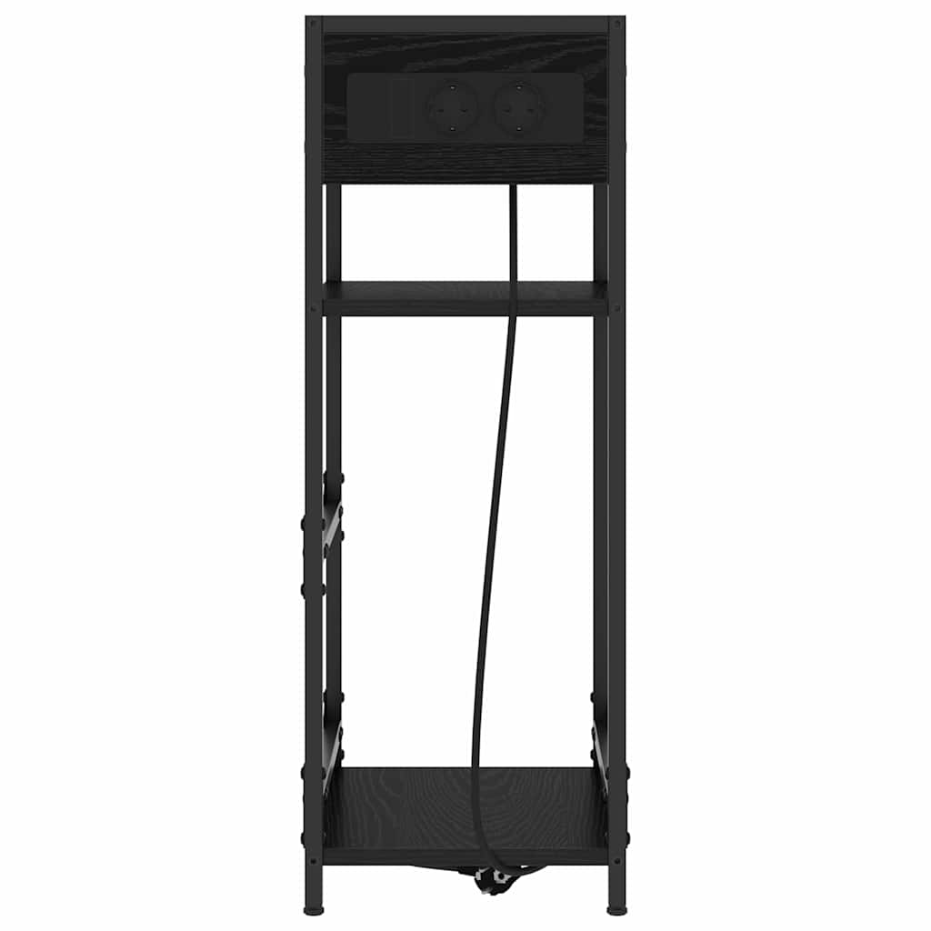Cabinet de chevet Chêne noir 40 x 27 x 76 cm Bois d'ingénierie - XIOS