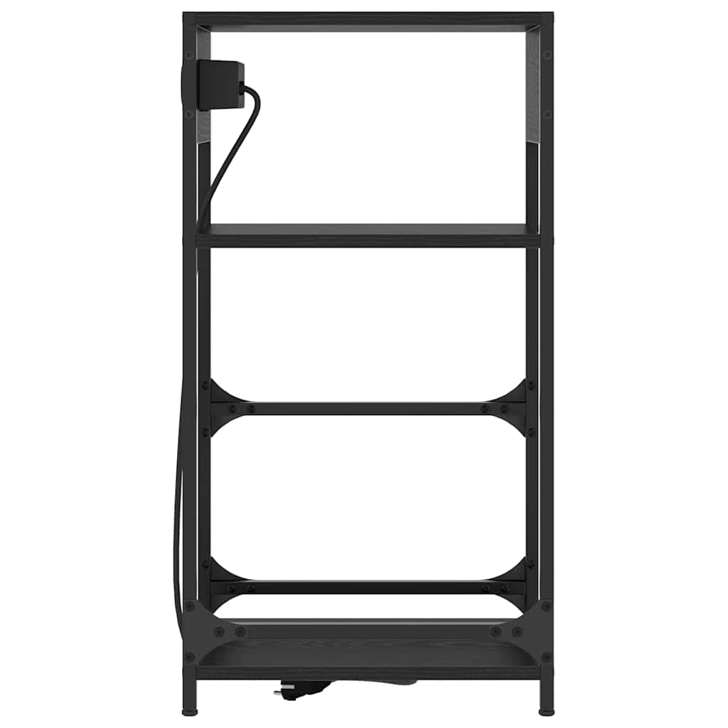 Cabinet de chevet Chêne noir 40 x 27 x 76 cm Bois d'ingénierie - XIOS