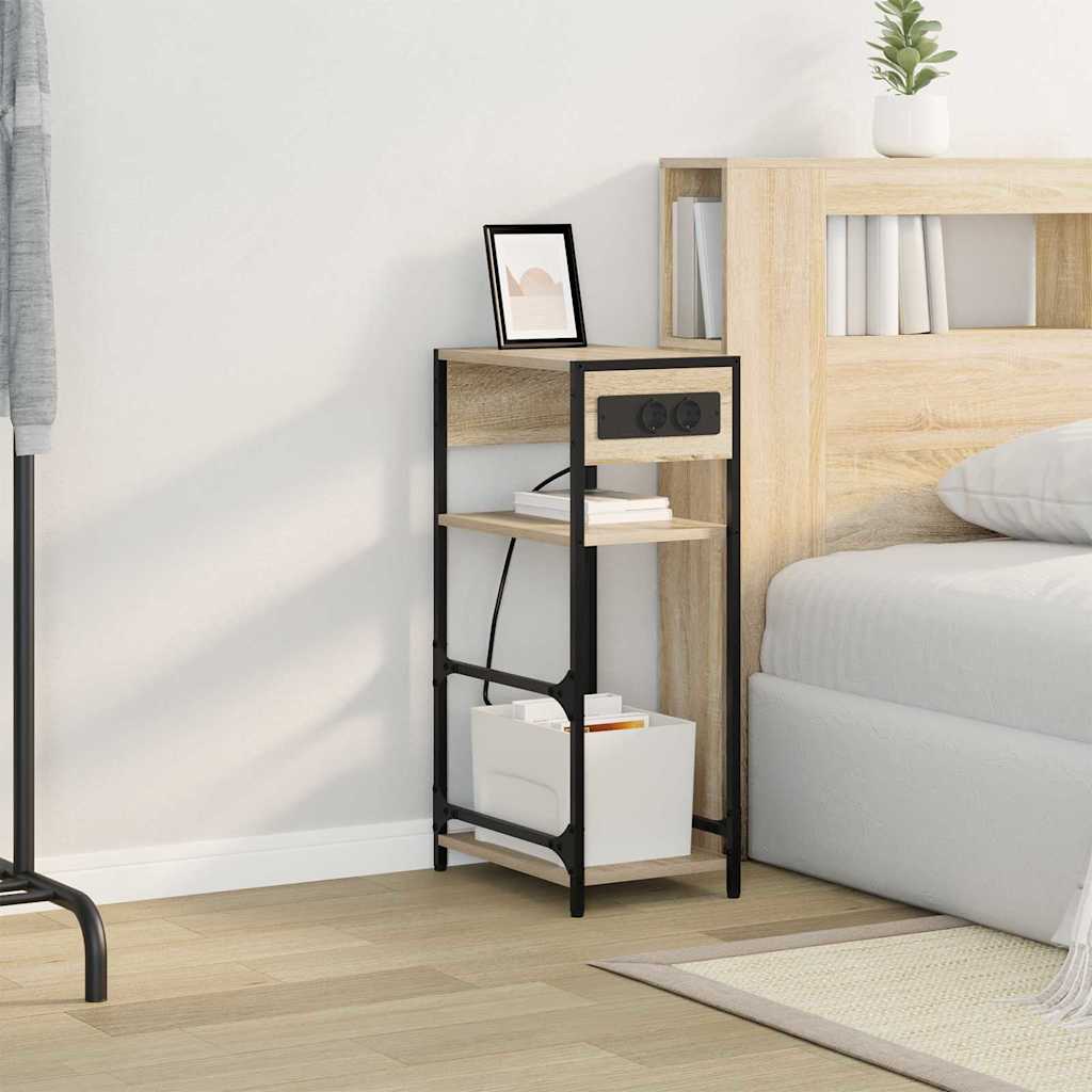 Cabinet de chevet Chêne Sonoma 40 x 27 x 76 cm - XIOS