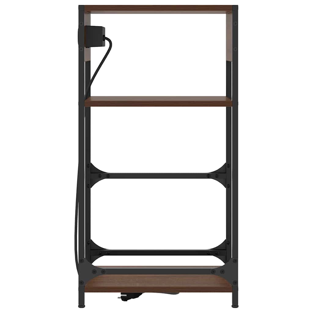 Cabinet de chevet avec tiroir Chêne marron 40 x 27 x 76 cm - XIOS