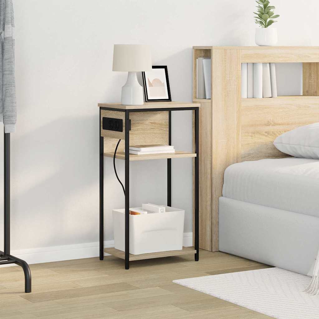 Cabinet de chevet Chêne sonoma 41 x 28 x 76 cm - XIOS